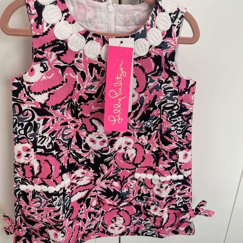 🐼 NWT Lilly Pulitzer Dress “Hanging with my Boo” size 2T